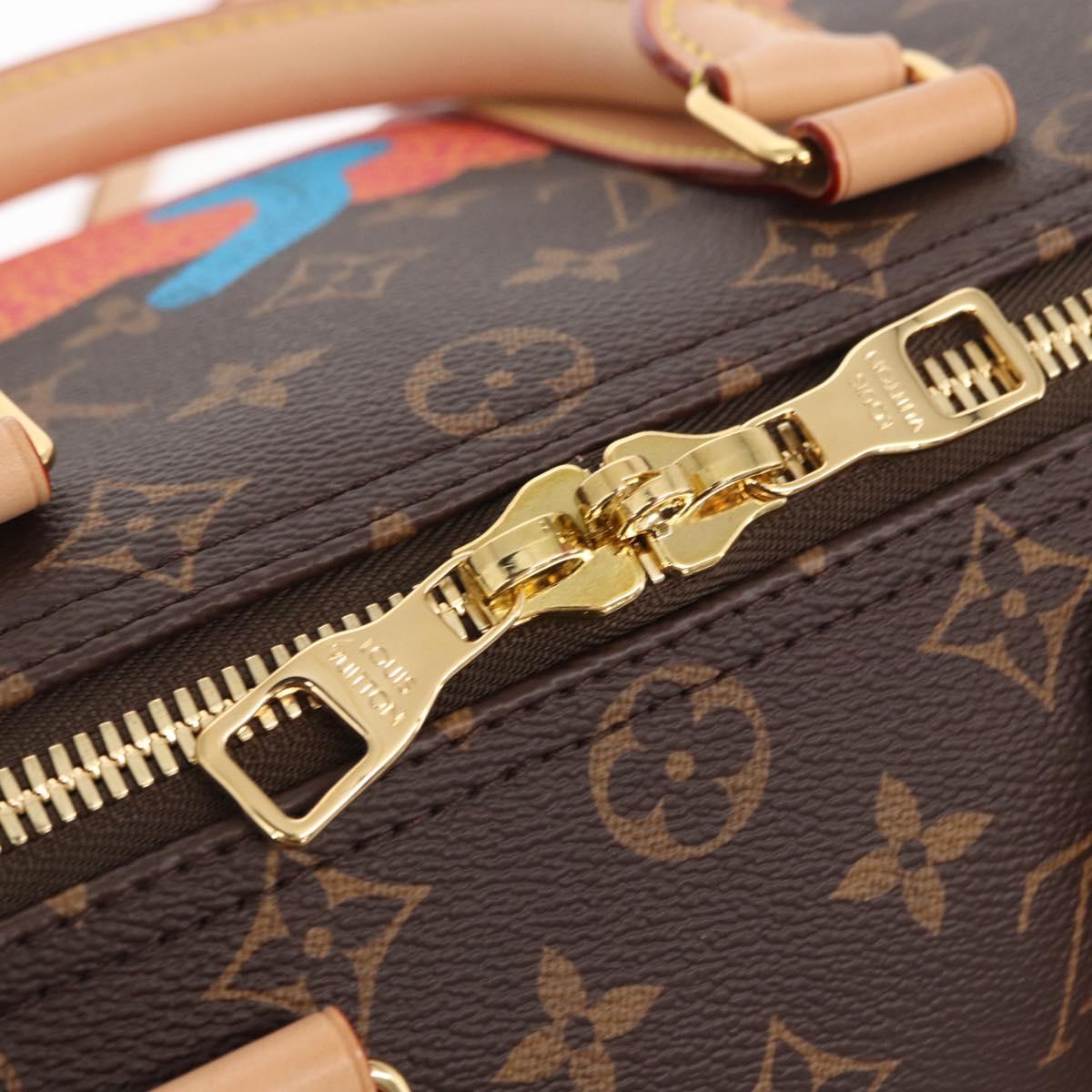 LOUIS VUITTON Yayoi Kusama Keepall Bandouliere 45 Bag M46441 LV Auth 147286SM