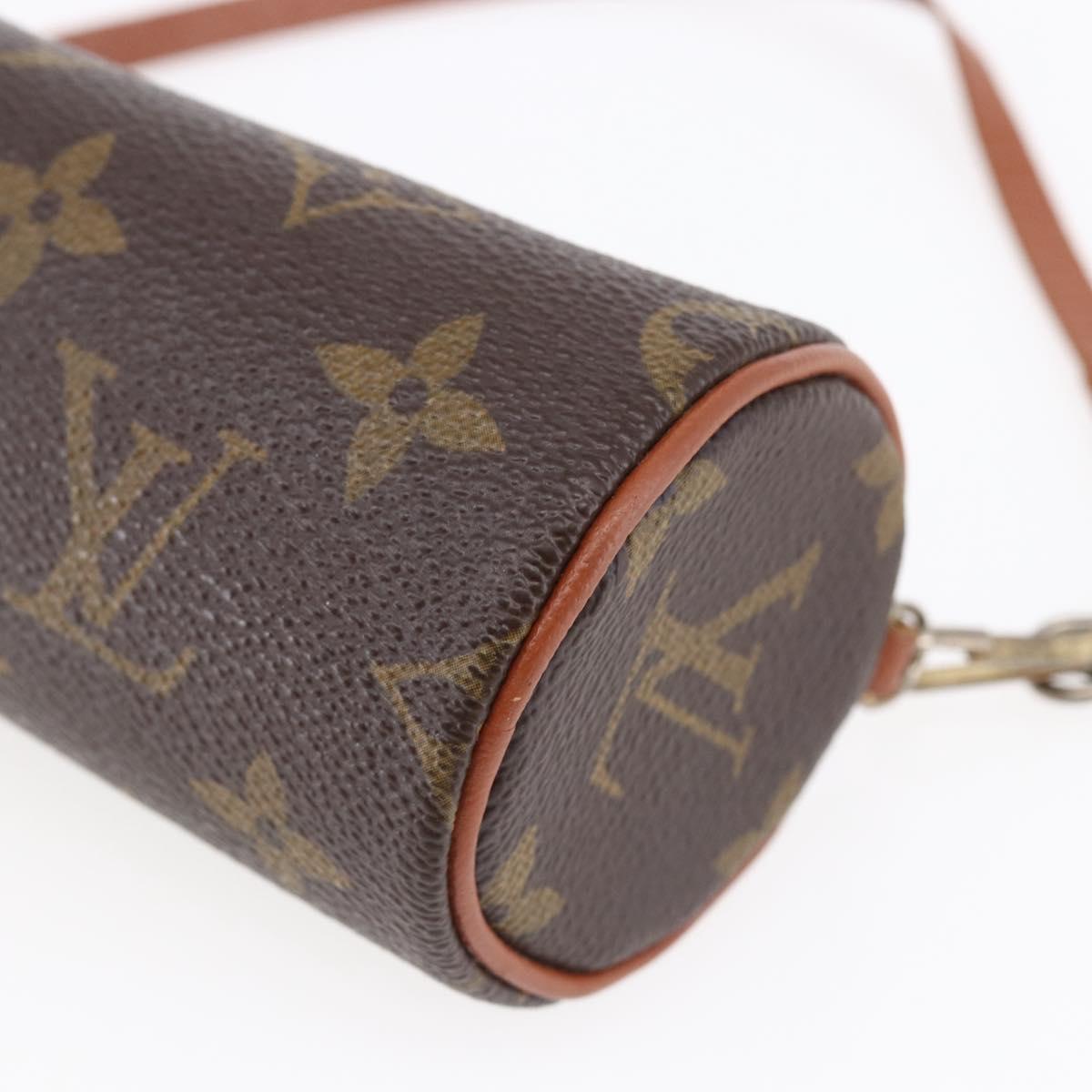 LOUIS VUITTON Monogram Papillon Pouch LV Auth 147321