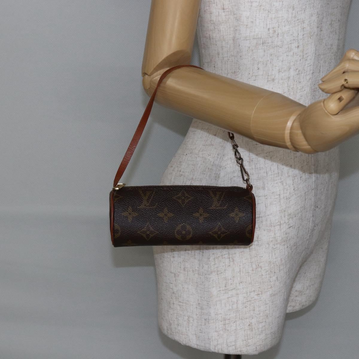 LOUIS VUITTON Monogram Papillon Pouch LV Auth 147321