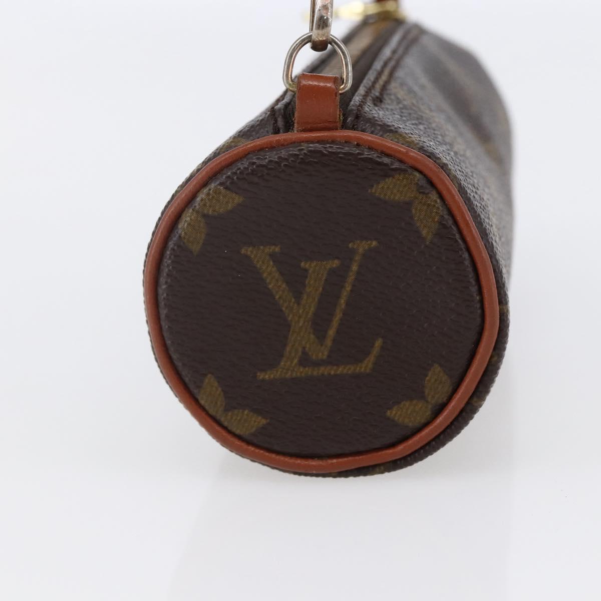 LOUIS VUITTON Monogram Papillon Pouch LV Auth 147321