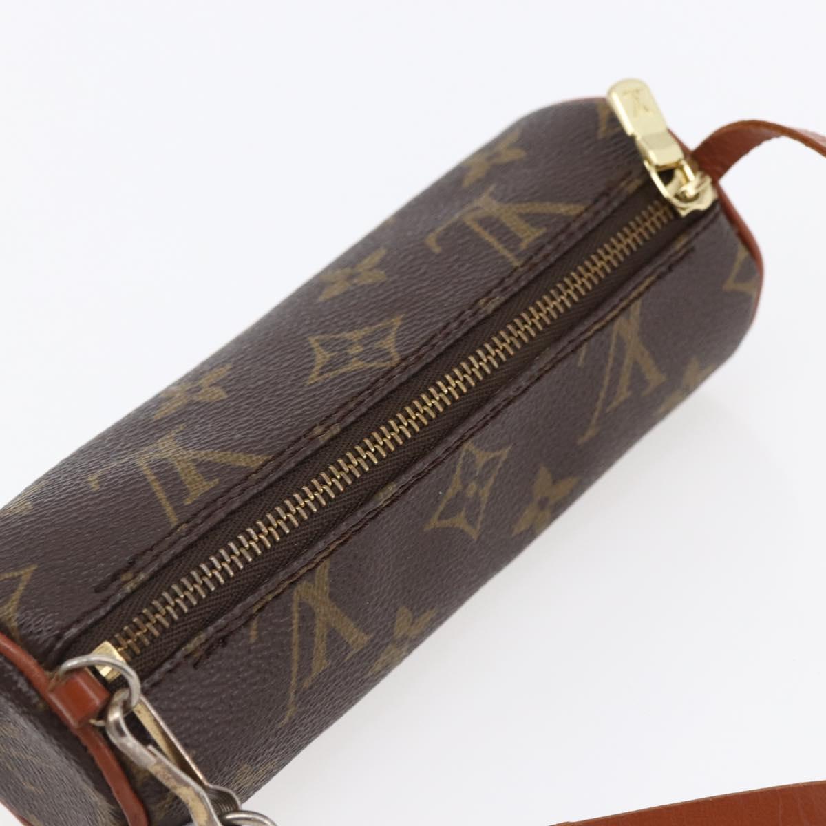 LOUIS VUITTON Monogram Papillon Pouch LV Auth 147321