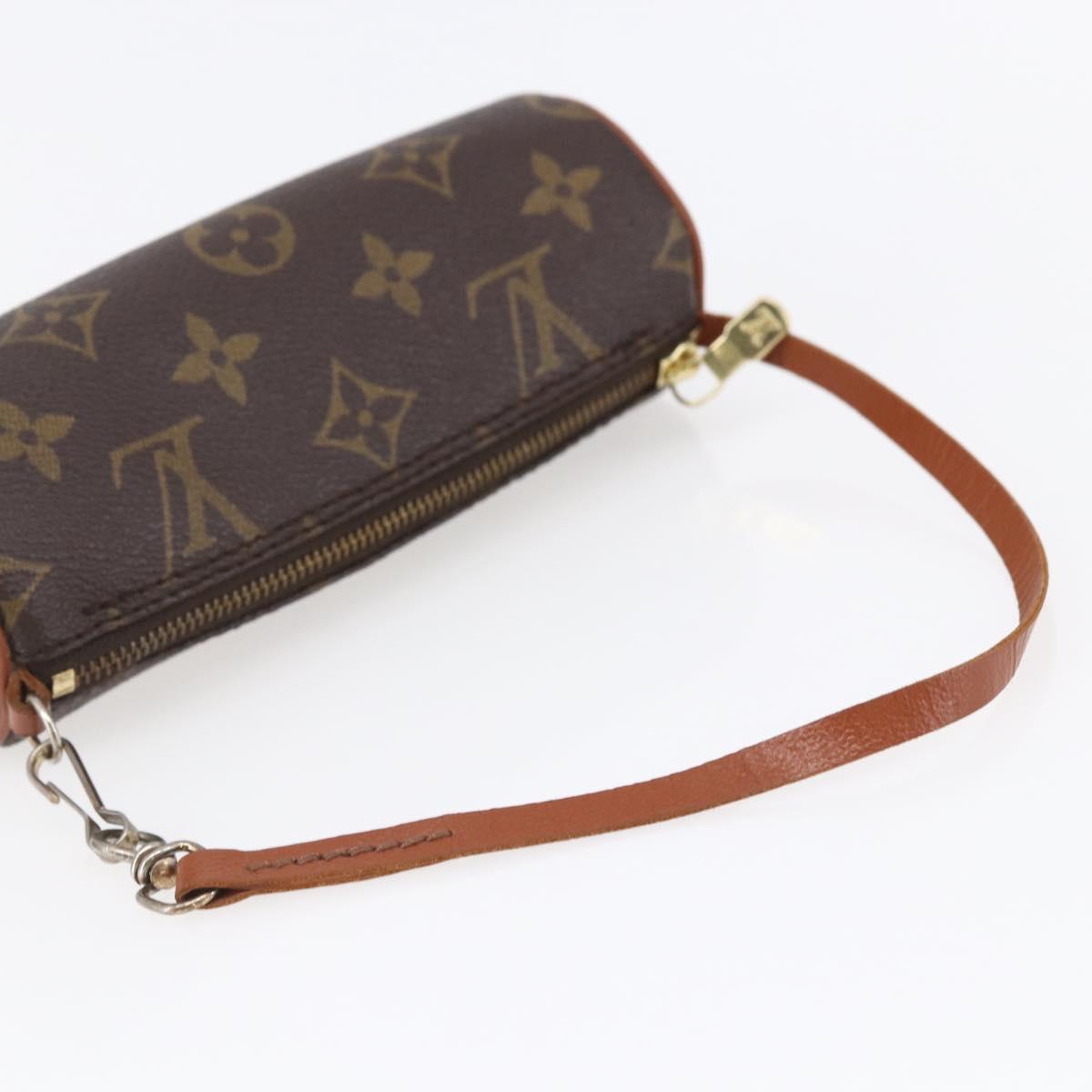 LOUIS VUITTON Monogram Papillon Pouch LV Auth 147321