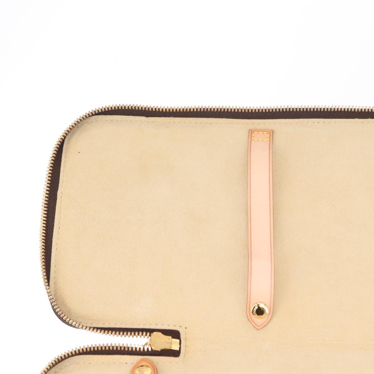 LOUIS VUITTON Monogram Etui 5 Cravat Necktie Case M47535 LV Auth 147323