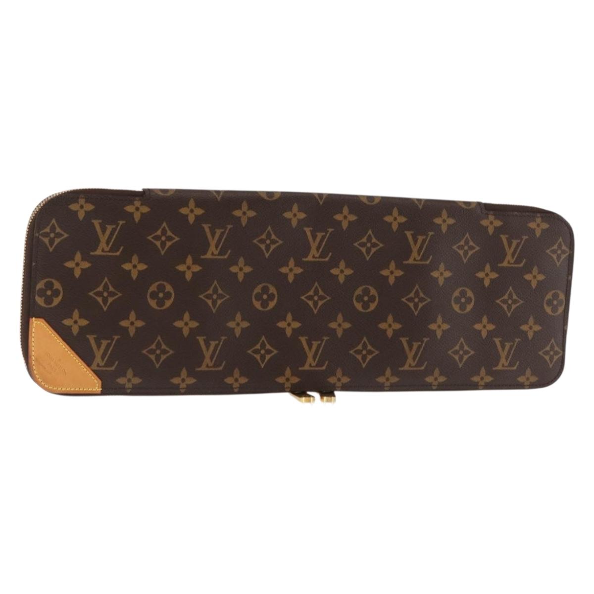 LOUIS VUITTON Monogram Etui 5 Cravat Necktie Case M47535 LV Auth 147323