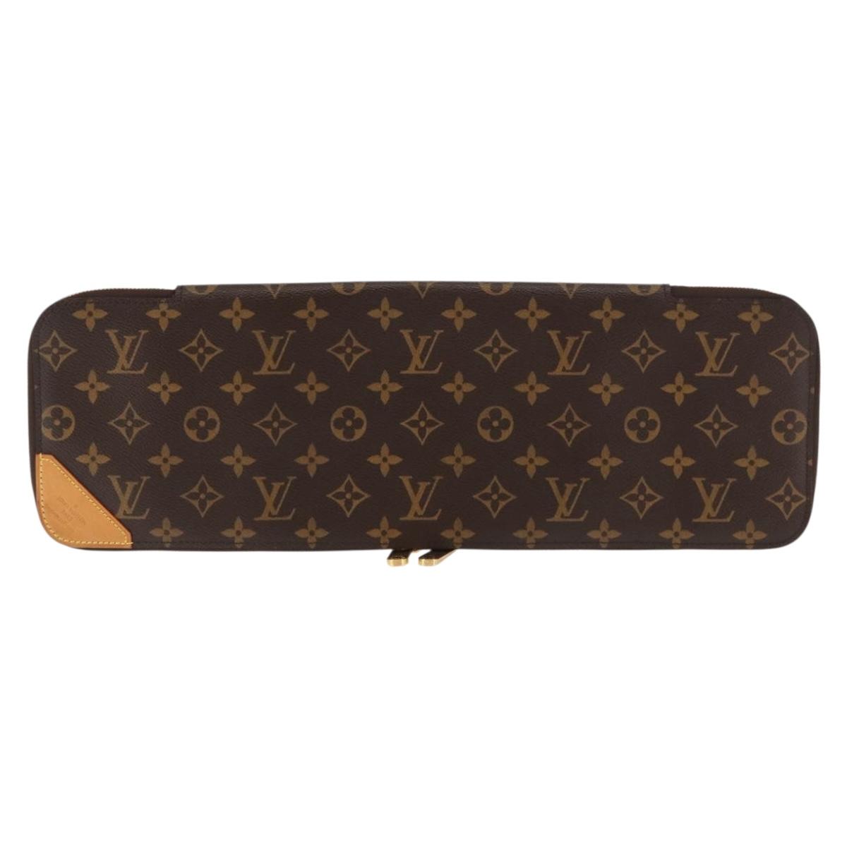 LOUIS VUITTON Monogram Etui 5 Cravat Necktie Case M47535 LV Auth 147323