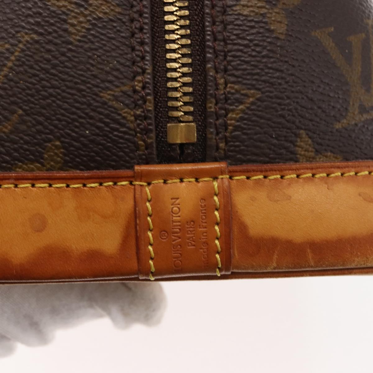 LOUIS VUITTON Monogram Alma Hand Bag M51130 LV Auth 147324