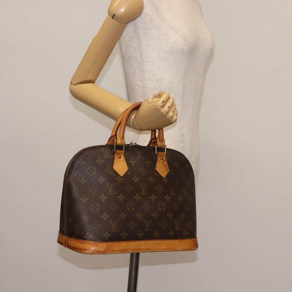 LOUIS VUITTON Monogram Alma Hand Bag M51130 LV Auth 147324