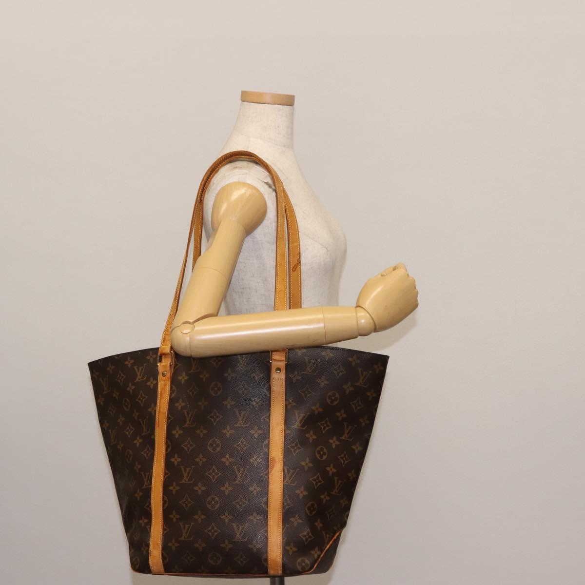 LOUIS VUITTON Monogram Sac Shopping Tote Bag M51108 LV Auth 147332