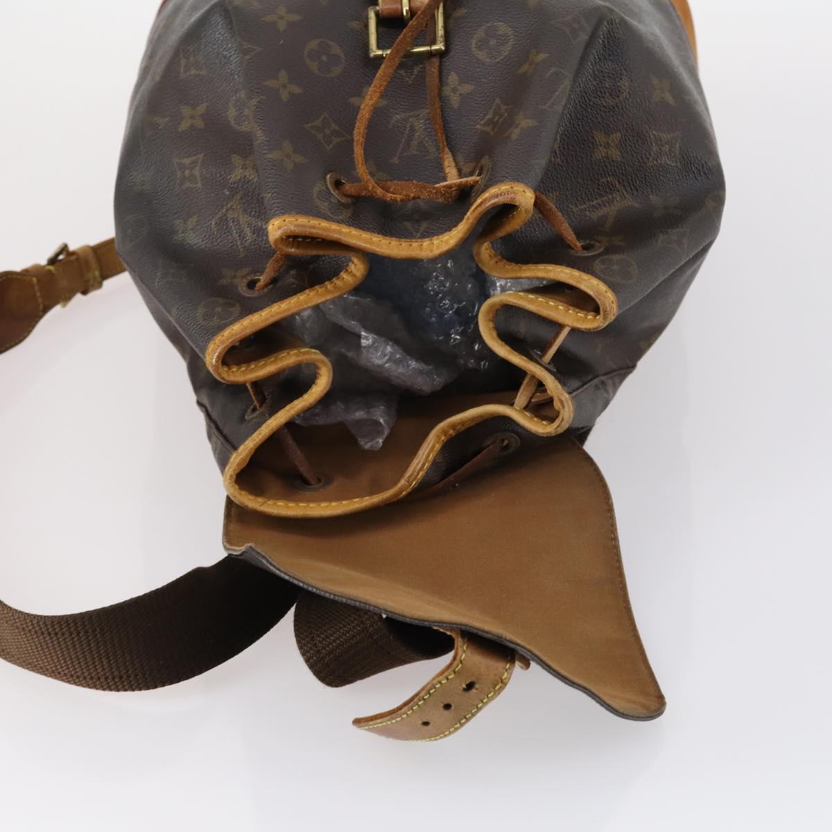 LOUIS VUITTON Monogram Montsouris GM Backpack M51135 LV Auth 147333