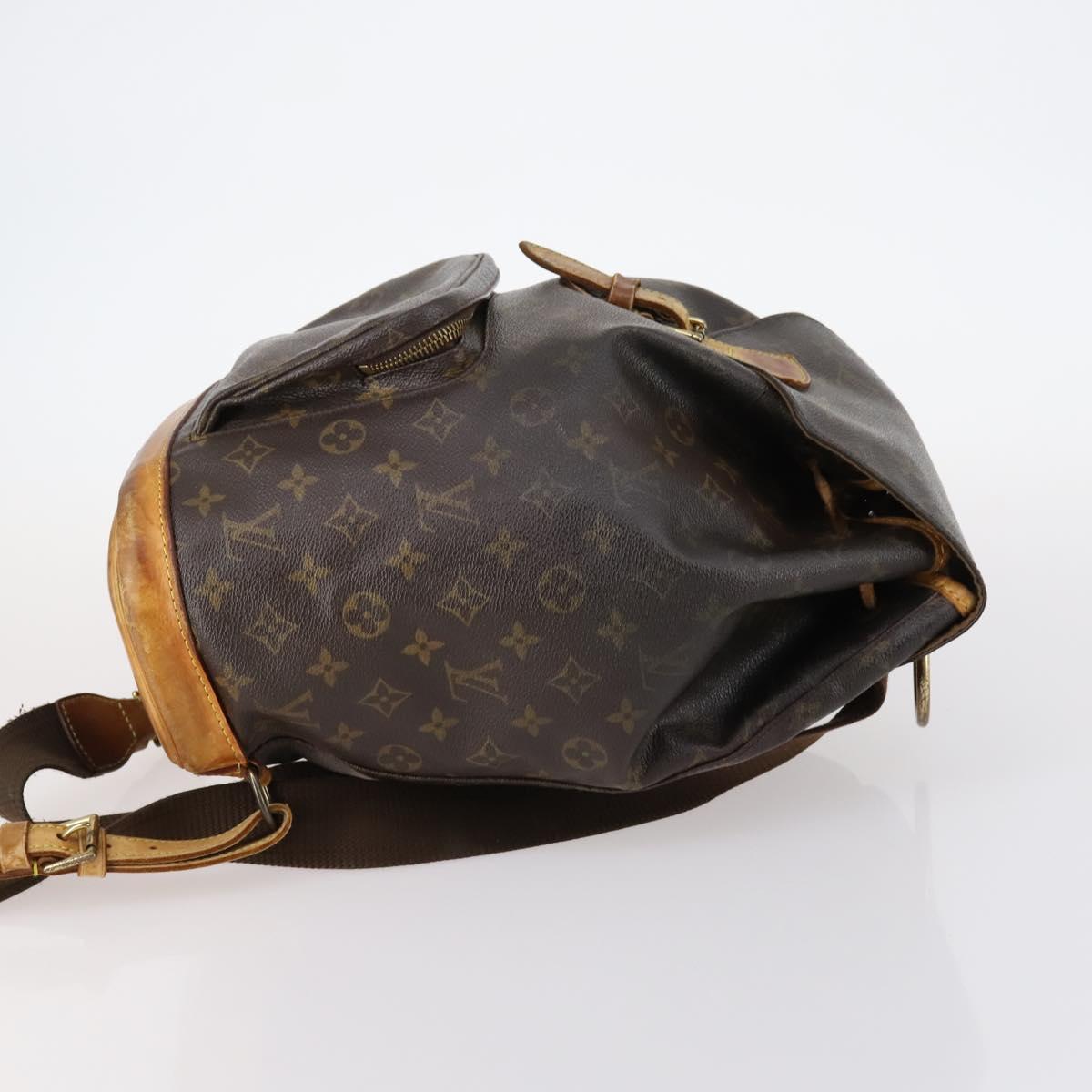 LOUIS VUITTON Monogram Montsouris GM Backpack M51135 LV Auth 147333