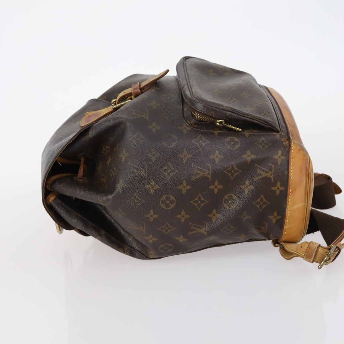 LOUIS VUITTON Monogram Montsouris GM Backpack M51135 LV Auth 147333