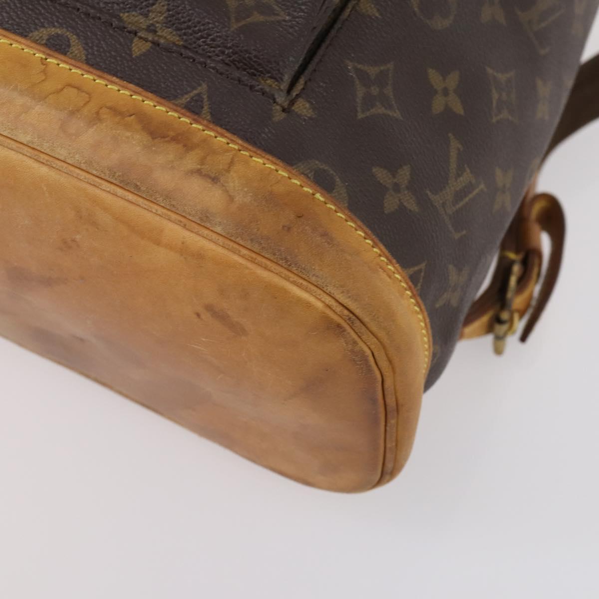LOUIS VUITTON Monogram Montsouris GM Backpack M51135 LV Auth 147334