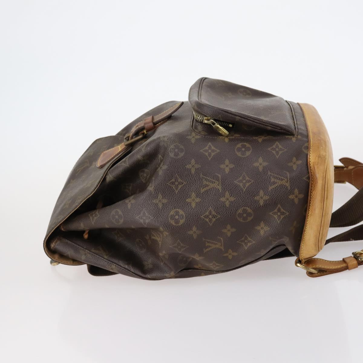 LOUIS VUITTON Monogram Montsouris GM Backpack M51135 LV Auth 147334