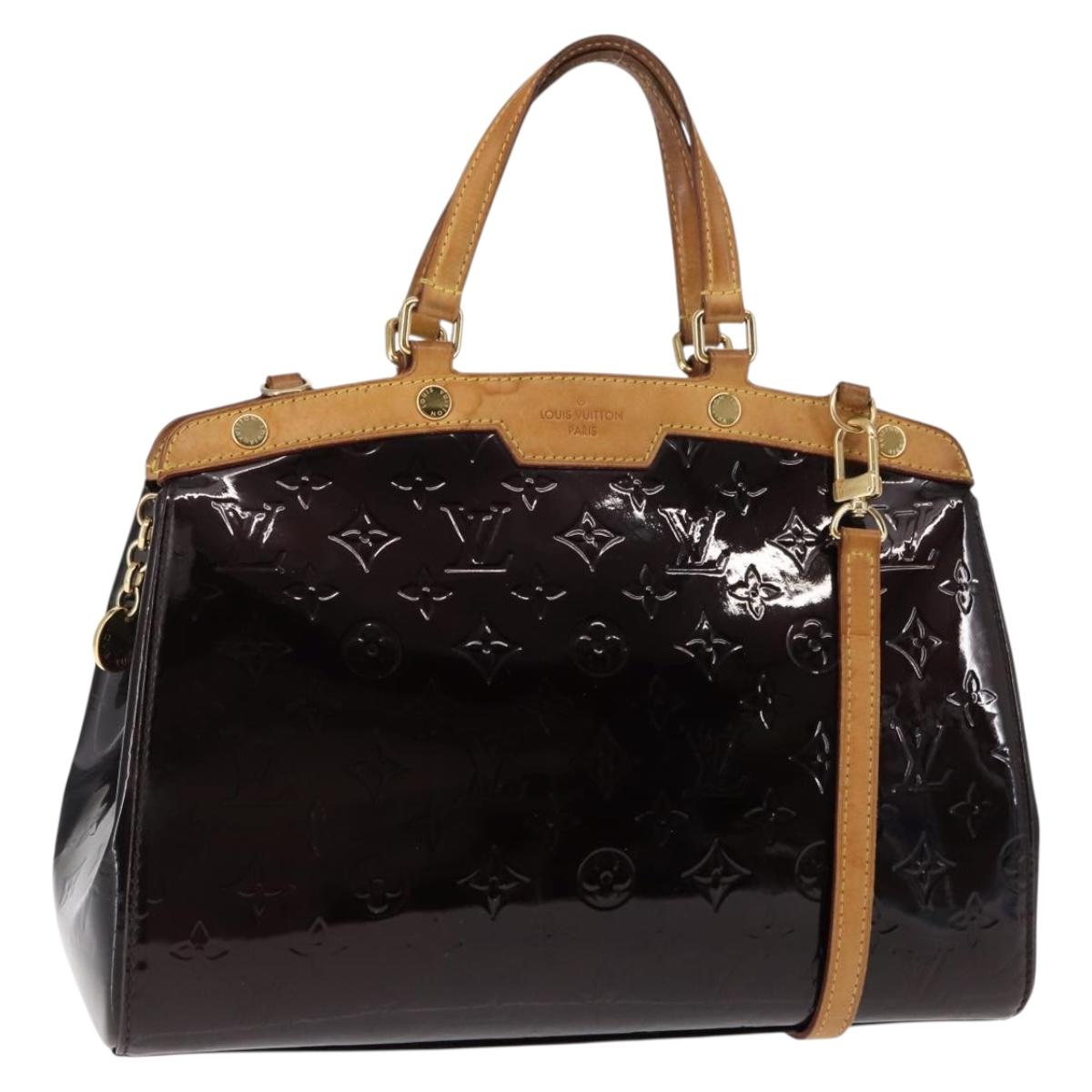 LOUIS VUITTON Monogram Vernis Blair MM Hand Bag 2way Amarante M91619 Auth 147336