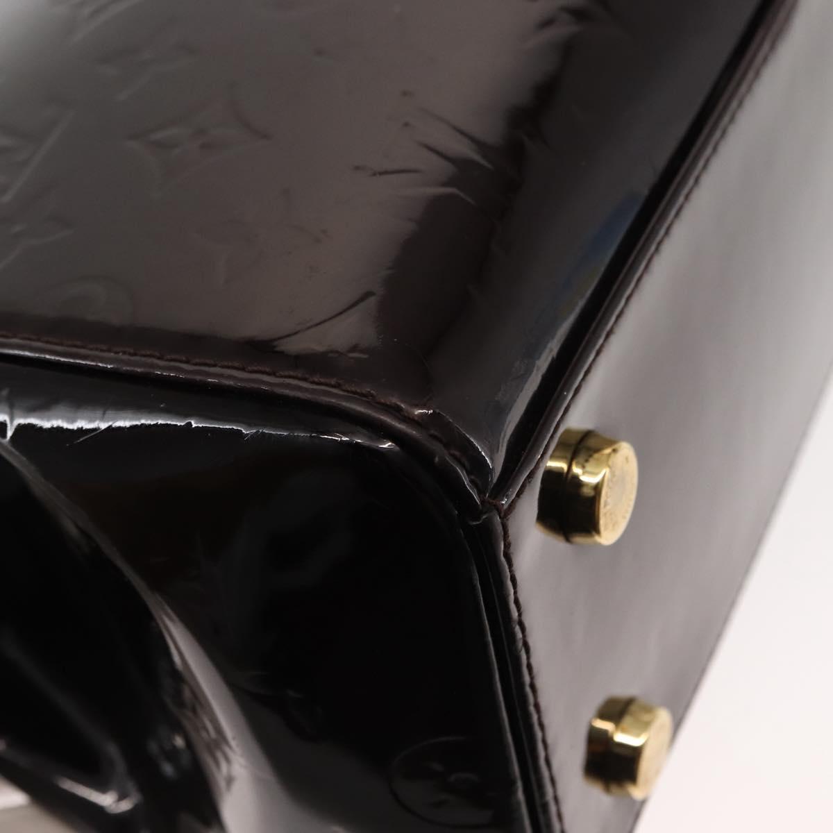 LOUIS VUITTON Monogram Vernis Blair MM Hand Bag 2way Amarante M91619 Auth 147336