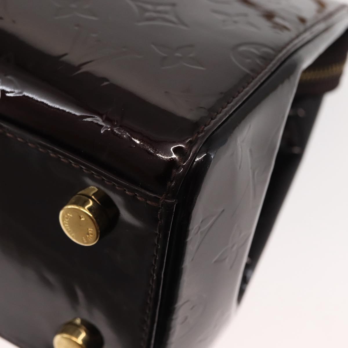 LOUIS VUITTON Monogram Vernis Blair MM Hand Bag 2way Amarante M91619 Auth 147336