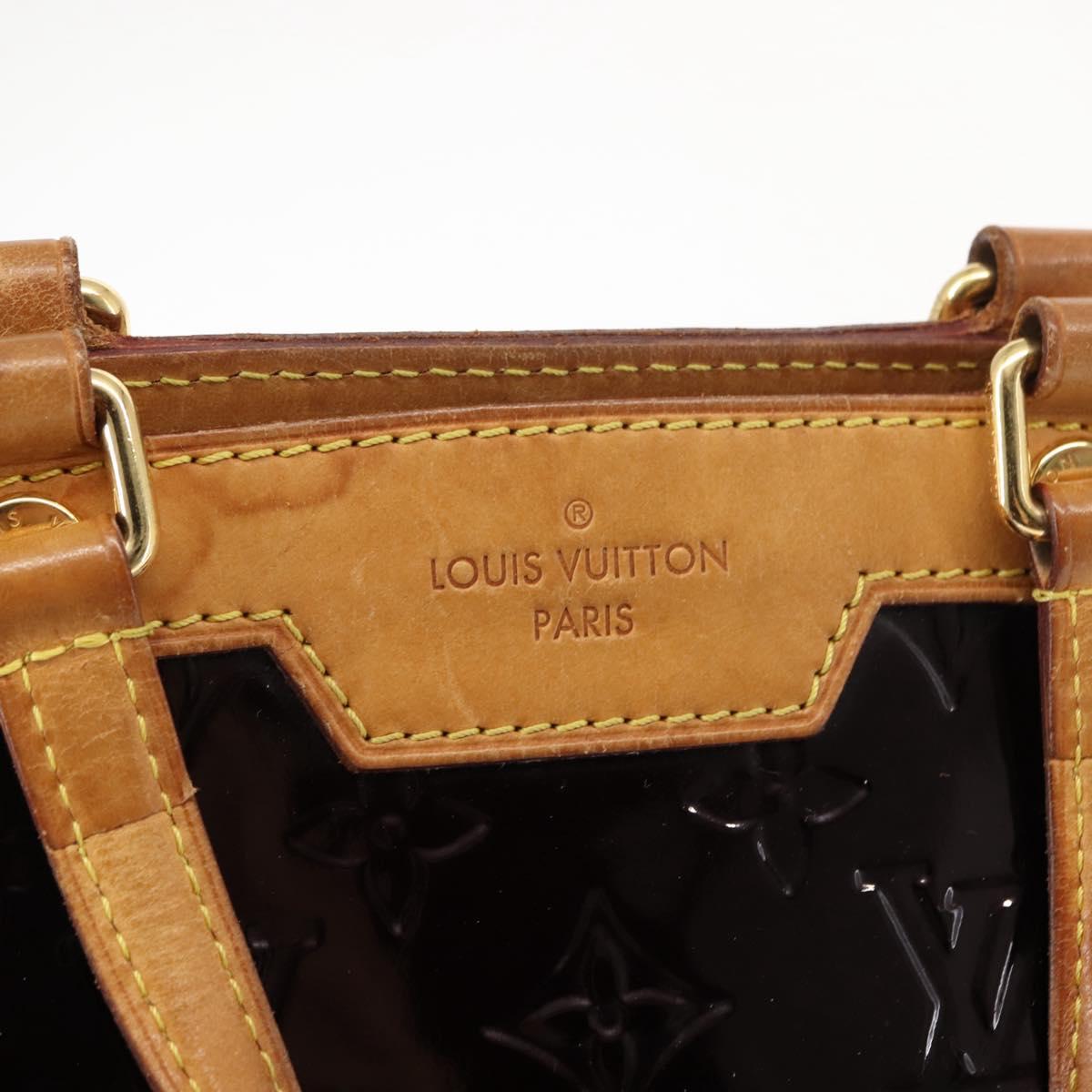 LOUIS VUITTON Monogram Vernis Blair MM Hand Bag 2way Amarante M91619 Auth 147336
