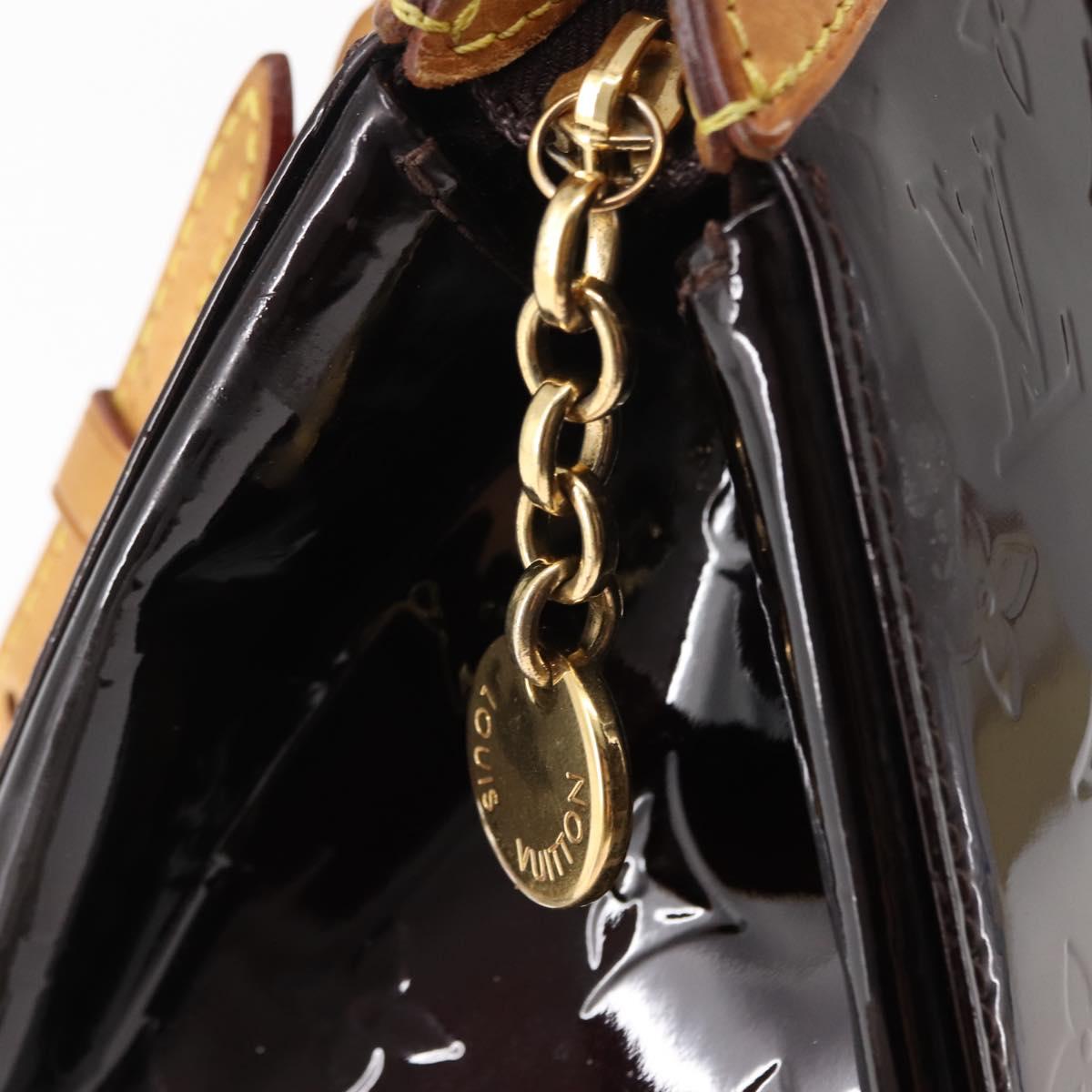 LOUIS VUITTON Monogram Vernis Blair MM Hand Bag 2way Amarante M91619 Auth 147336
