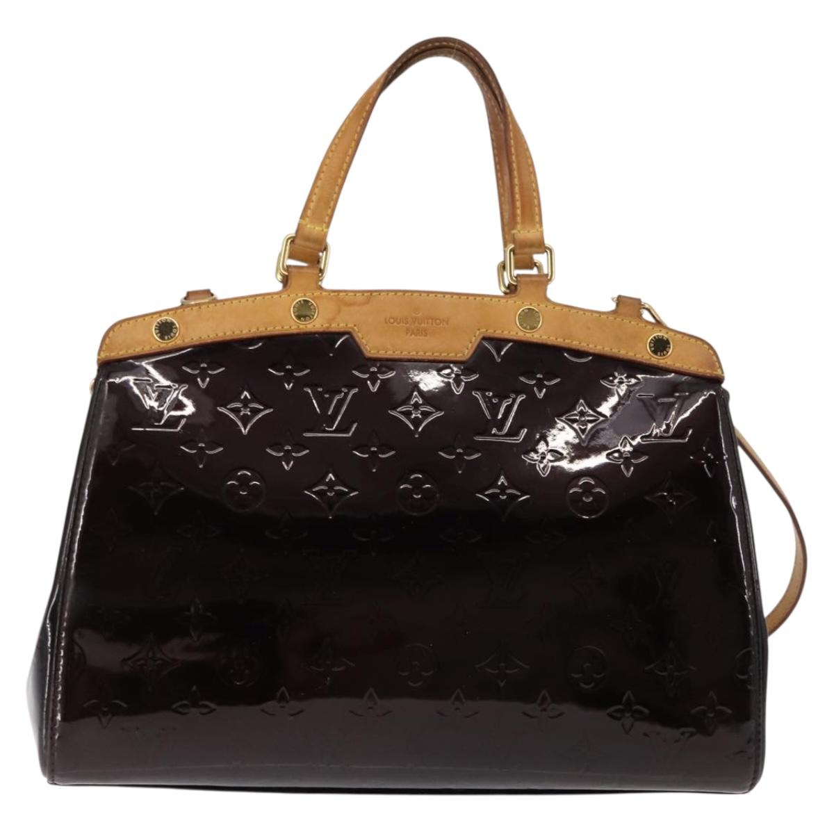 LOUIS VUITTON Monogram Vernis Blair MM Hand Bag 2way Amarante M91619 Auth 147336
