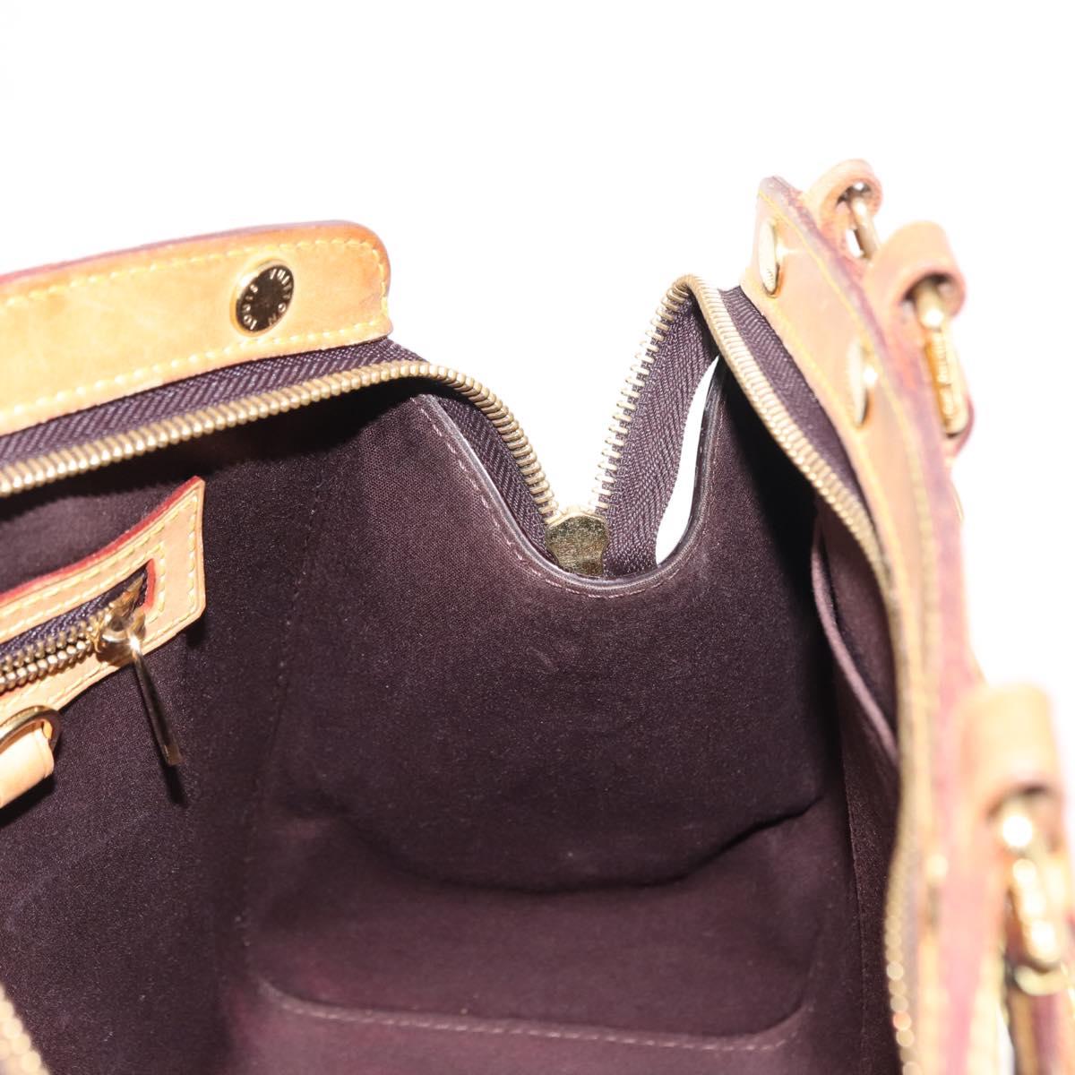 LOUIS VUITTON Monogram Vernis Blair MM Hand Bag 2way Amarante M91619 Auth 147336