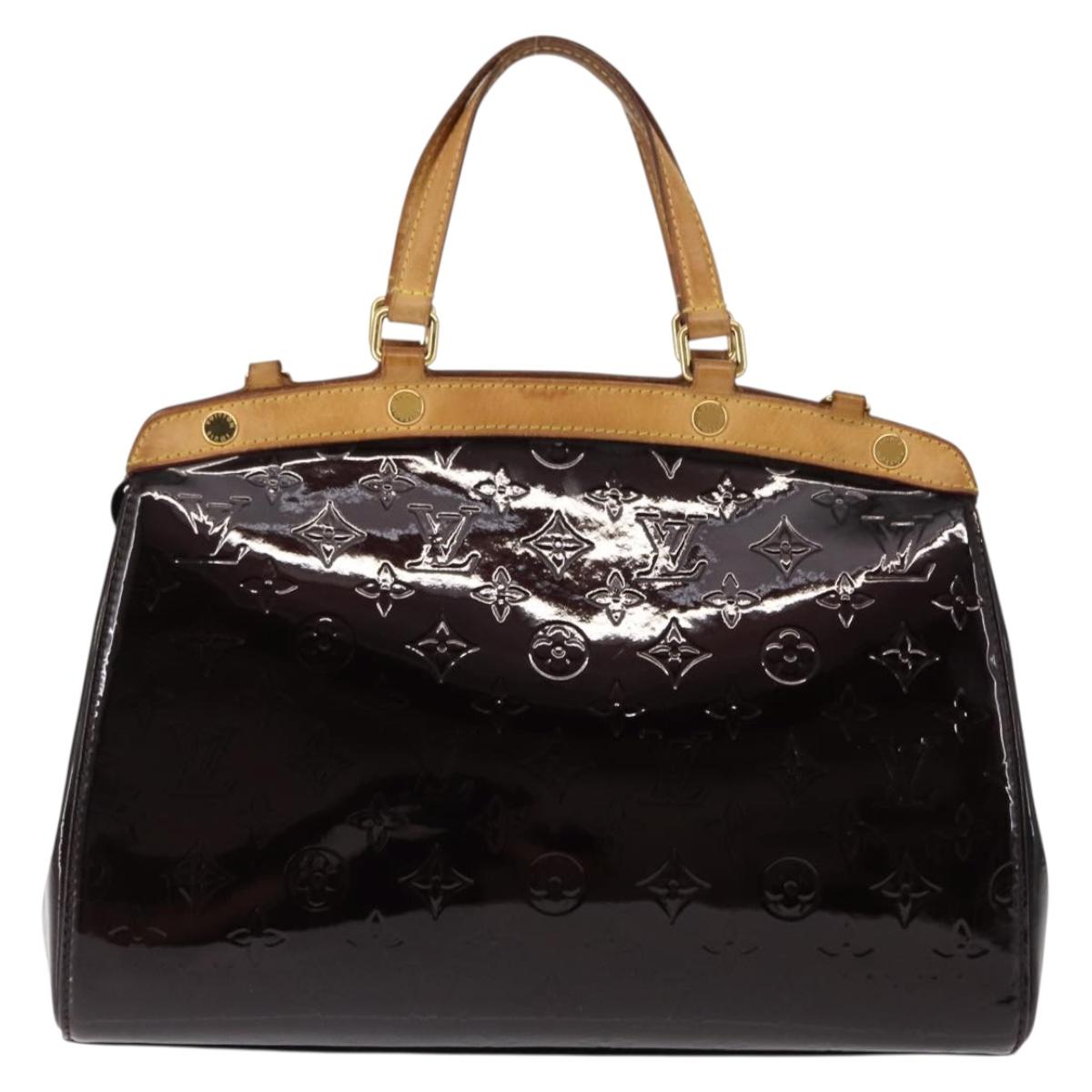 LOUIS VUITTON Monogram Vernis Blair MM Hand Bag 2way Amarante M91619 Auth 147336