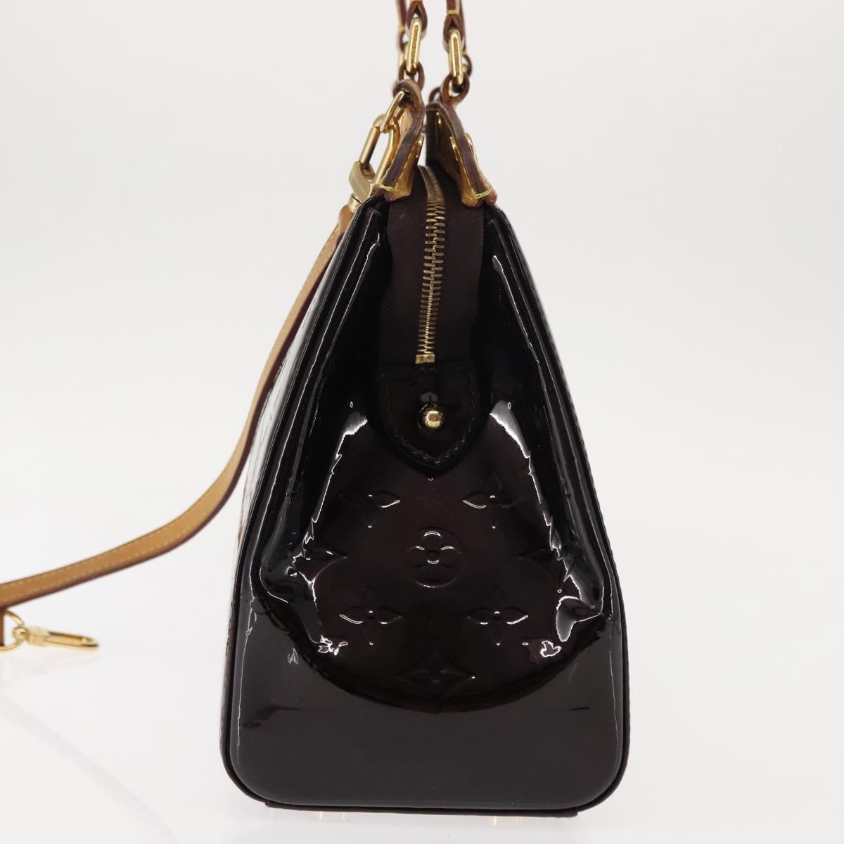 LOUIS VUITTON Monogram Vernis Blair MM Hand Bag 2way Amarante M91619 Auth 147336