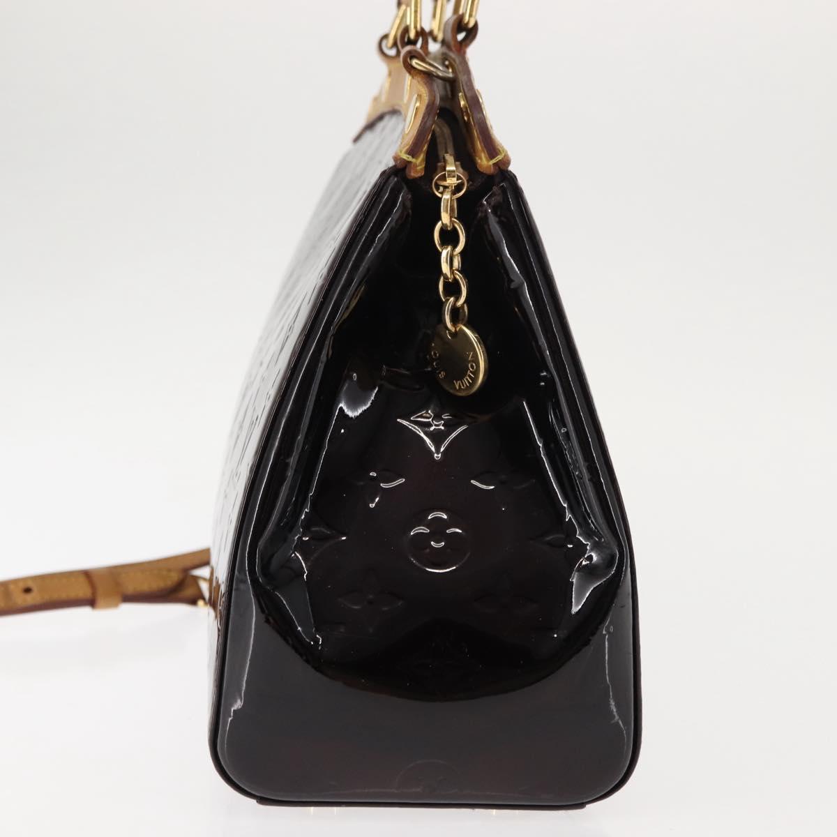 LOUIS VUITTON Monogram Vernis Blair MM Hand Bag 2way Amarante M91619 Auth 147336