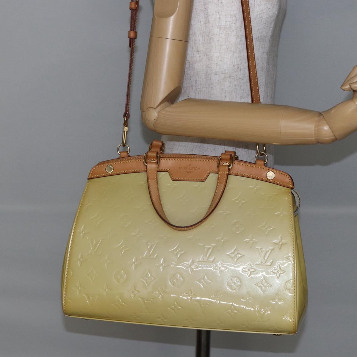 LOUIS VUITTON Monogram Vernis Blair MM Hand Bag Broncorail M91456 LV Auth 147337