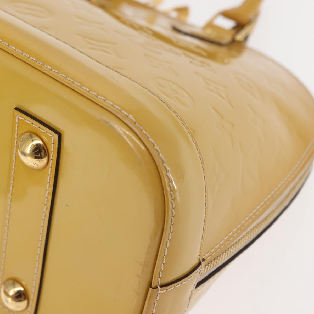 LOUIS VUITTON Vernis Alma PM Hand Bag 2way Rose Florentin M90170 Auth 147339