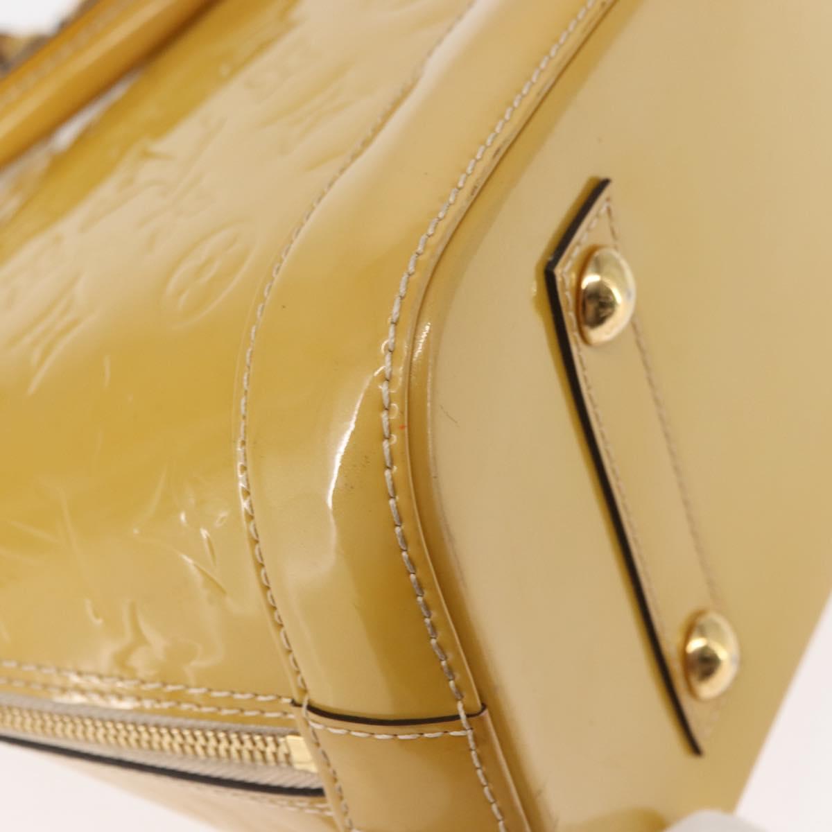 LOUIS VUITTON Vernis Alma PM Hand Bag 2way Rose Florentin M90170 Auth 147339