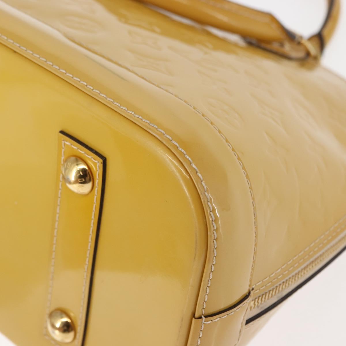 LOUIS VUITTON Vernis Alma PM Hand Bag 2way Rose Florentin M90170 Auth 147339