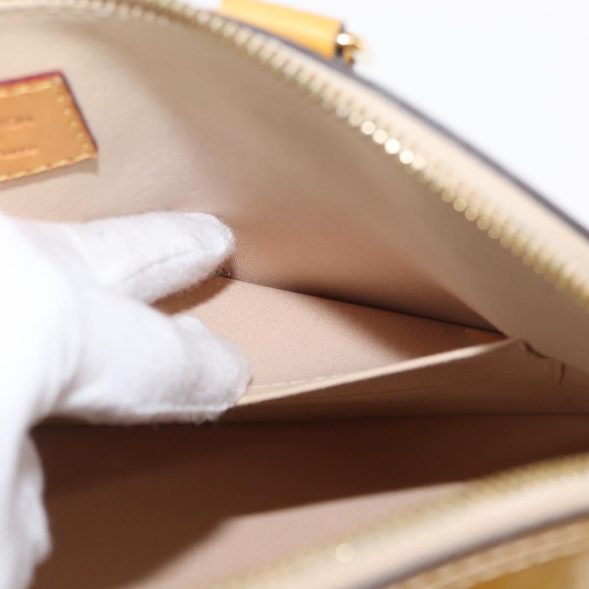 LOUIS VUITTON Vernis Alma PM Hand Bag 2way Rose Florentin M90170 Auth 147339