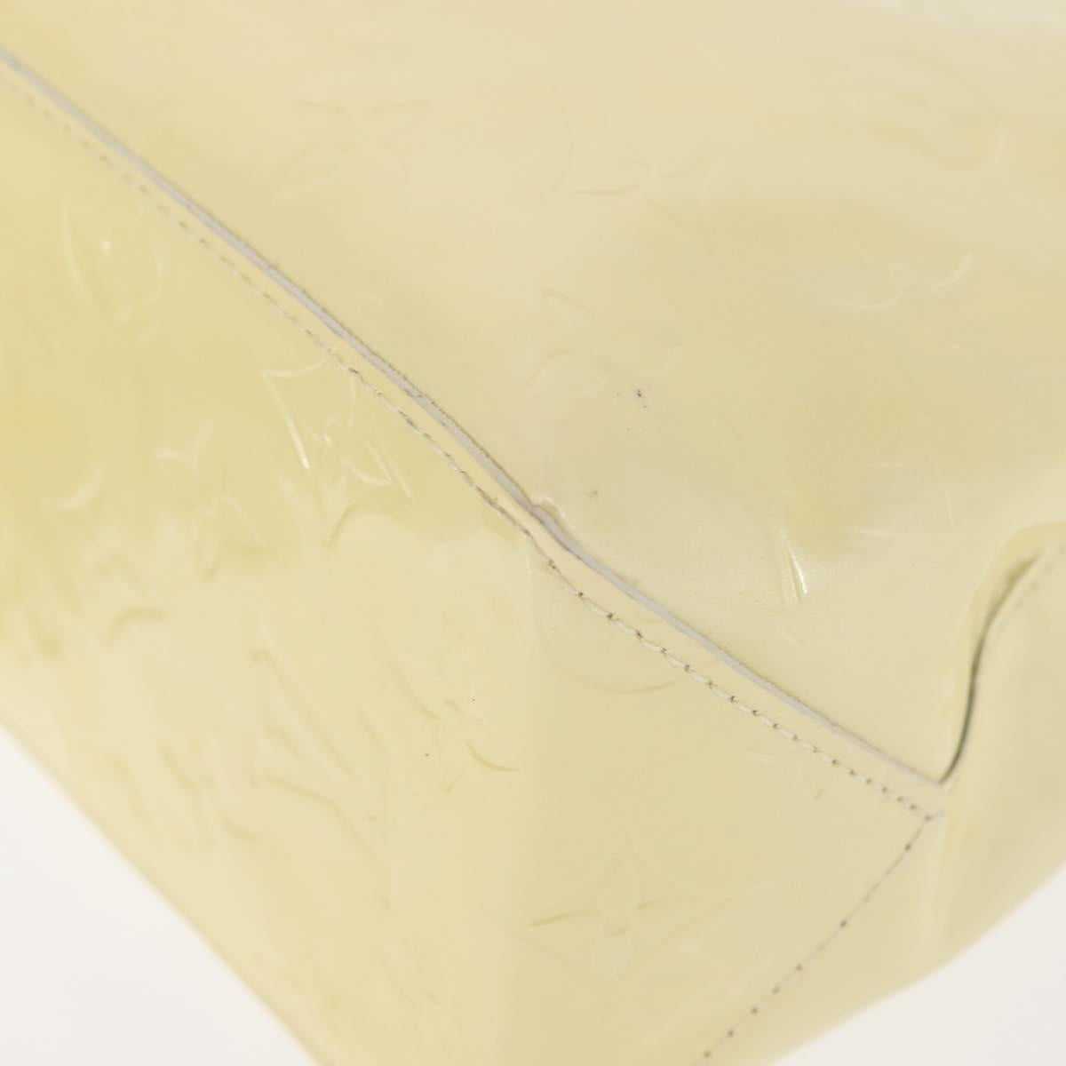 LOUIS VUITTON Monogram Vernis Reade PM Hand Bag Perle M91336 LV Auth 147341