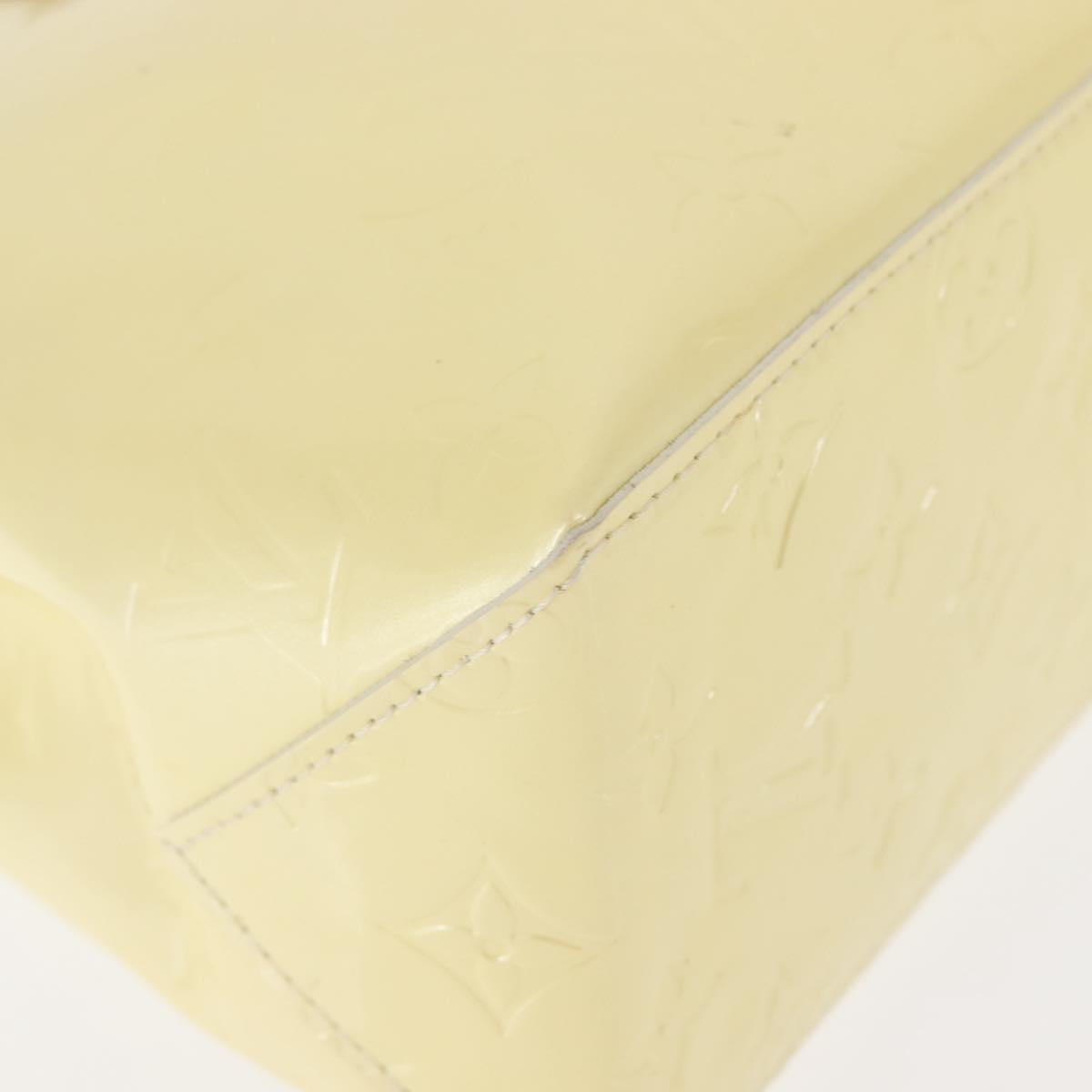 LOUIS VUITTON Monogram Vernis Reade PM Hand Bag Perle M91336 LV Auth 147341