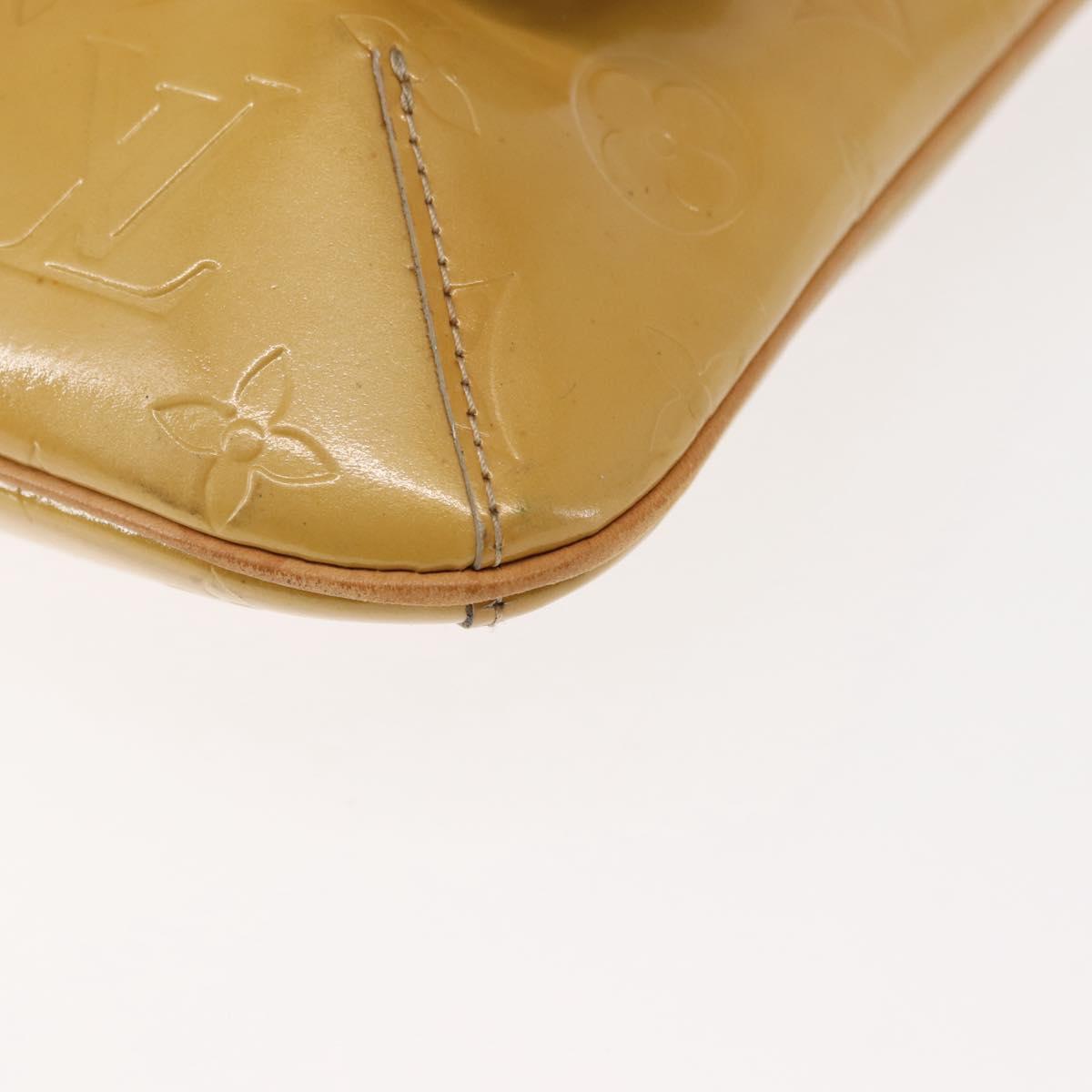 LOUIS VUITTON Monogram Vernis Thompson Street Bag Beige M91301 LV Auth 147342