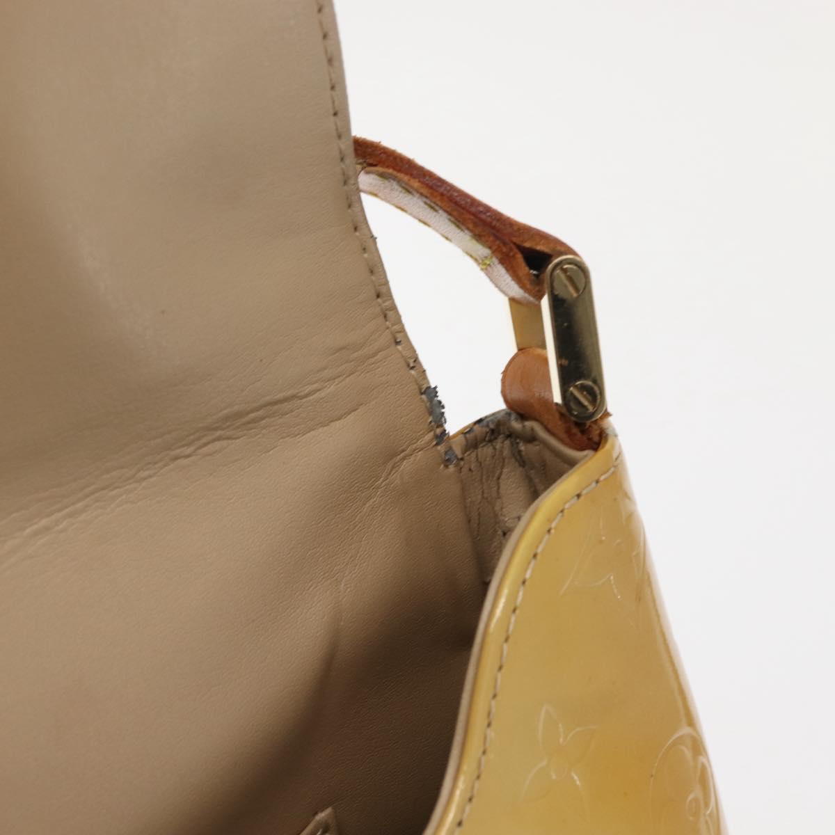 LOUIS VUITTON Monogram Vernis Thompson Street Bag Beige M91301 LV Auth 147342