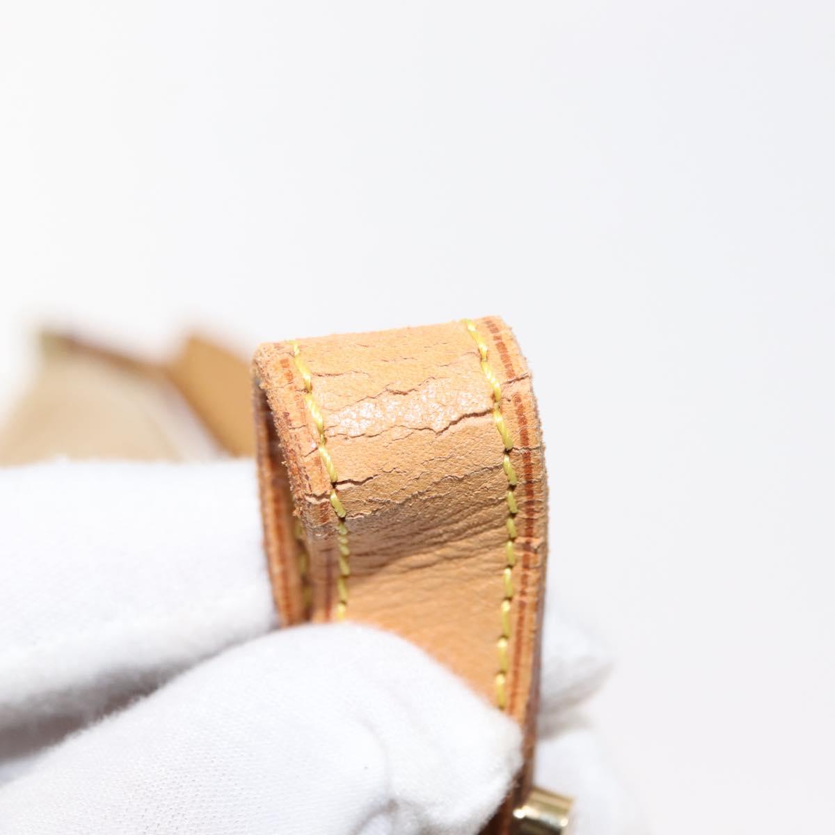 LOUIS VUITTON Monogram Vernis Thompson Street Bag Beige M91301 LV Auth 147342