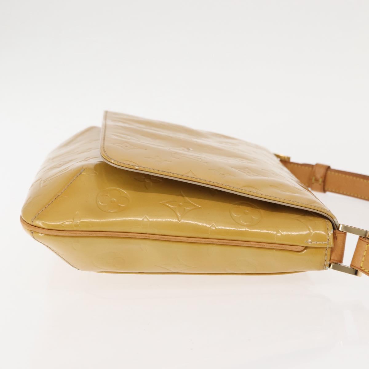 LOUIS VUITTON Monogram Vernis Thompson Street Bag Beige M91301 LV Auth 147342