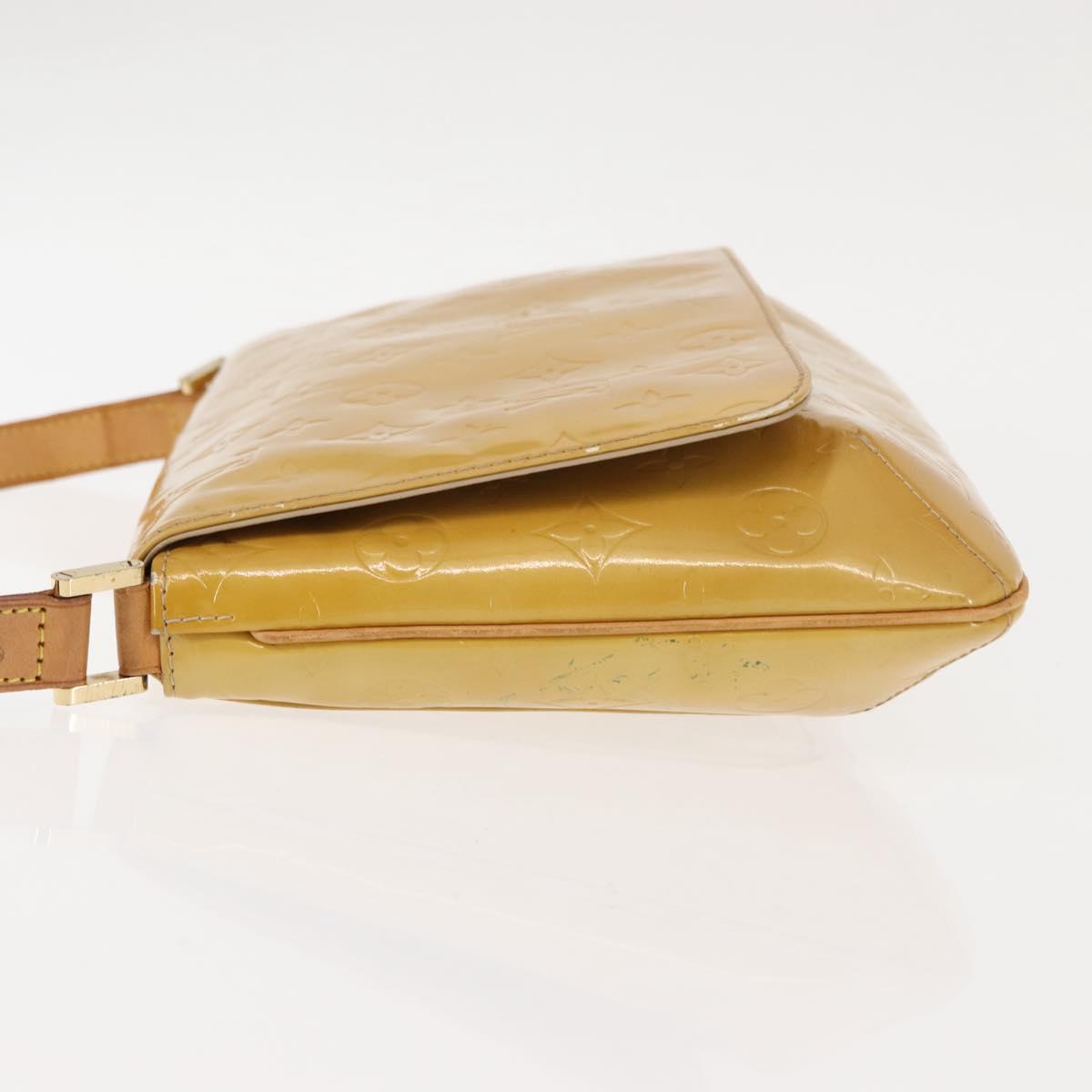 LOUIS VUITTON Monogram Vernis Thompson Street Bag Beige M91301 LV Auth 147342