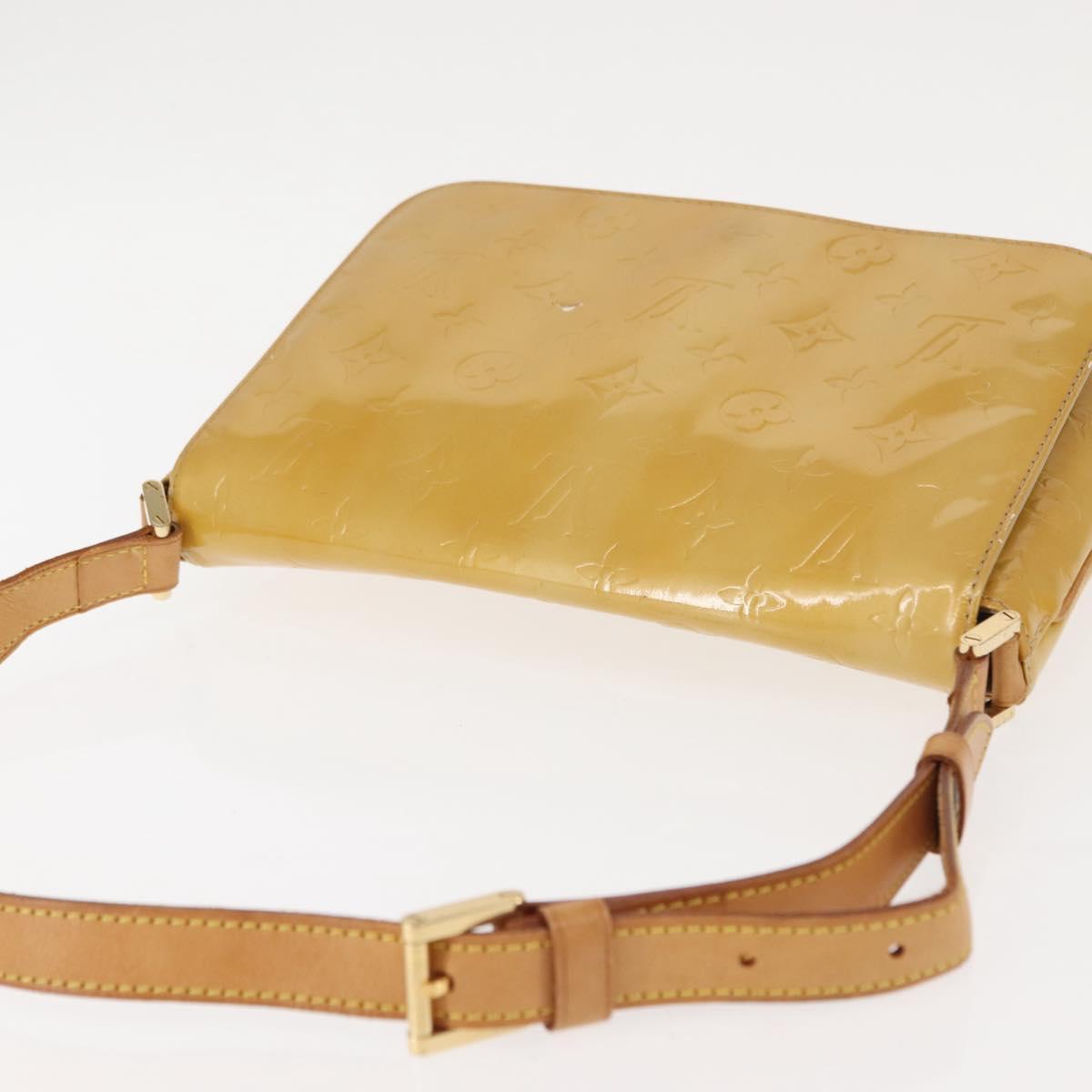 LOUIS VUITTON Monogram Vernis Thompson Street Bag Beige M91301 LV Auth 147342