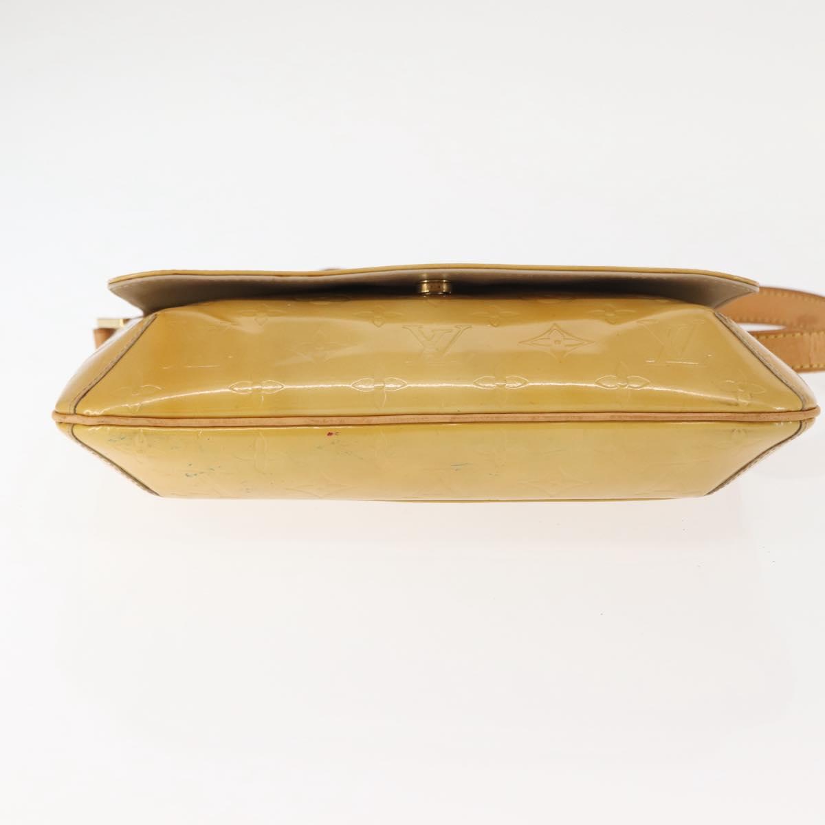 LOUIS VUITTON Monogram Vernis Thompson Street Bag Beige M91301 LV Auth 147342