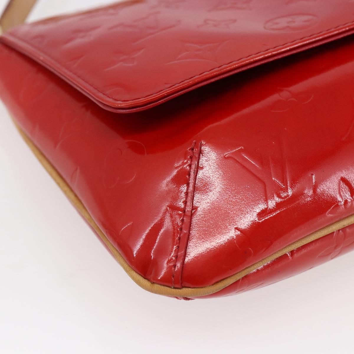 LOUIS VUITTON Monogram Vernis Thompson Street Bag Red Rouge M91094 Auth 147343