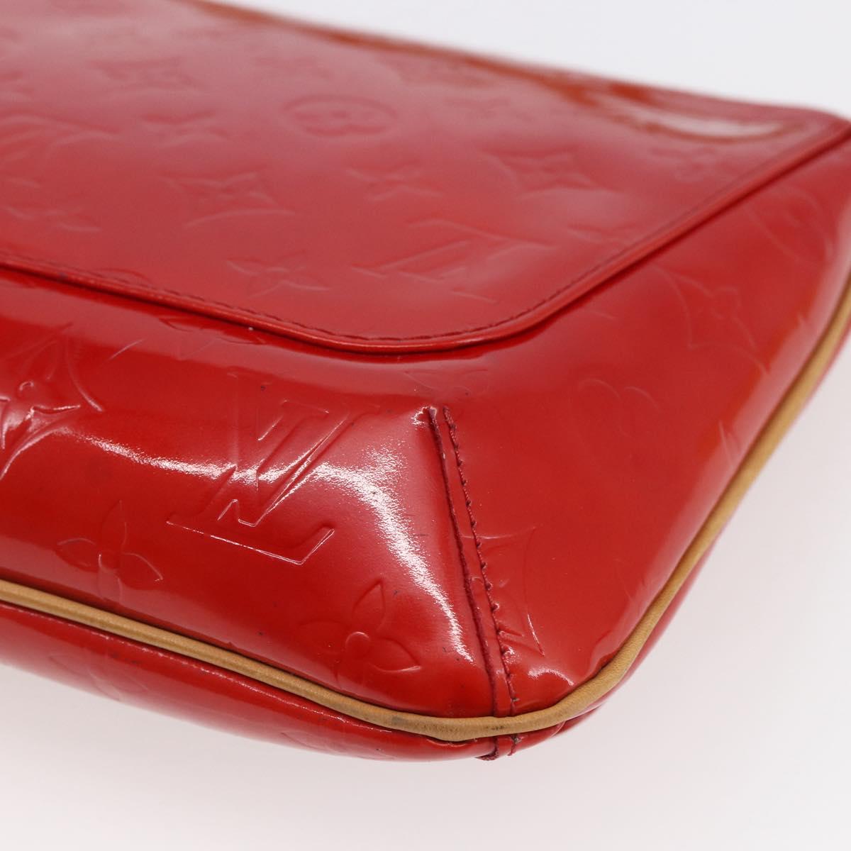LOUIS VUITTON Monogram Vernis Thompson Street Bag Red Rouge M91094 Auth 147343