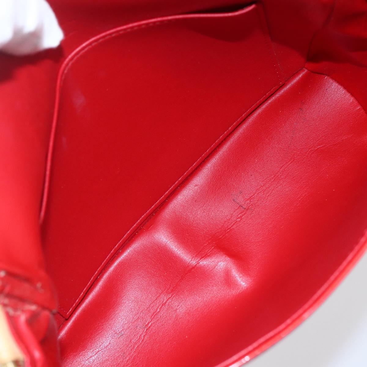 LOUIS VUITTON Monogram Vernis Thompson Street Bag Red Rouge M91094 Auth 147343