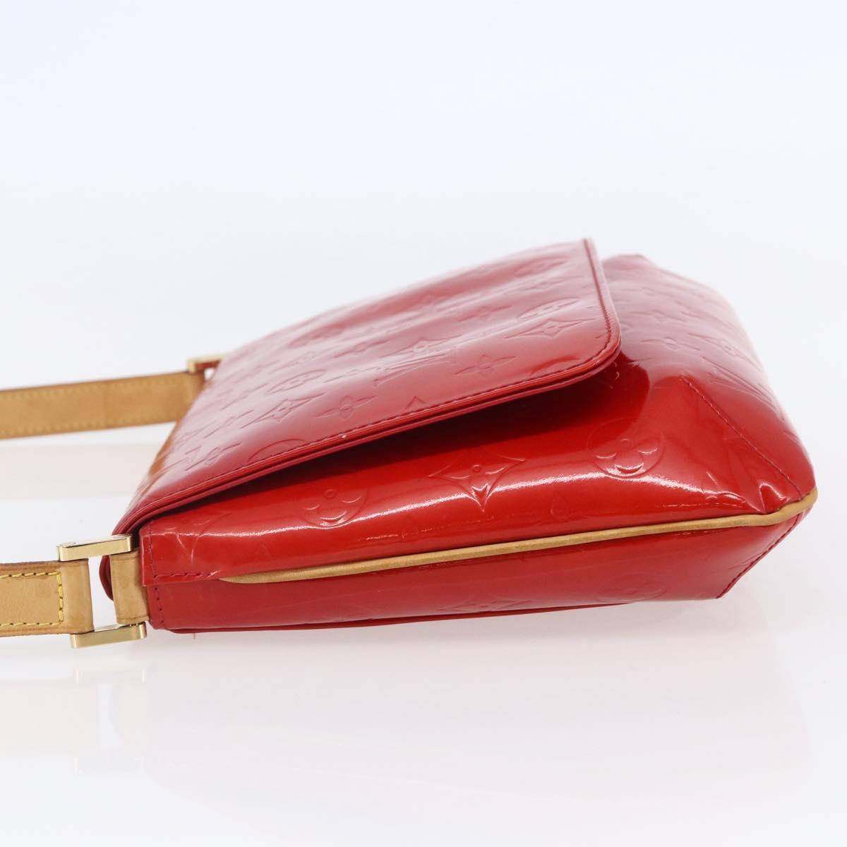 LOUIS VUITTON Monogram Vernis Thompson Street Bag Red Rouge M91094 Auth 147343