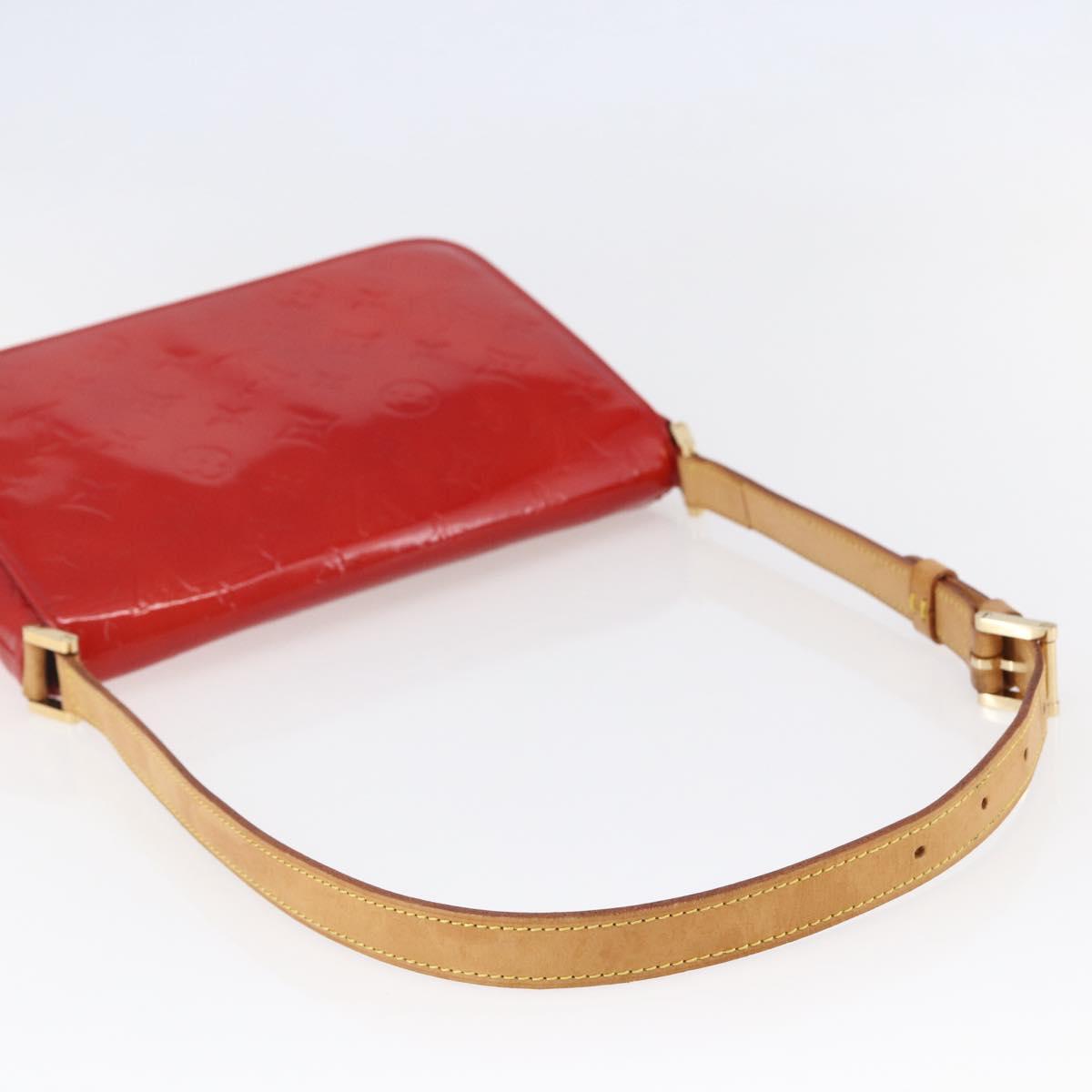 LOUIS VUITTON Monogram Vernis Thompson Street Bag Red Rouge M91094 Auth 147343