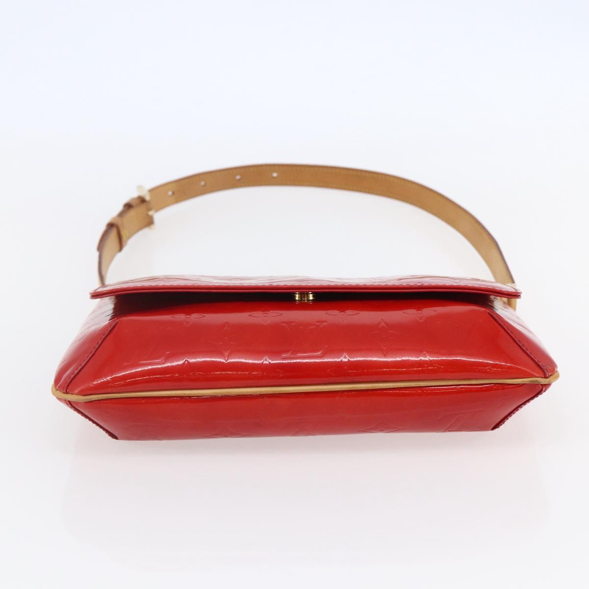 LOUIS VUITTON Monogram Vernis Thompson Street Bag Red Rouge M91094 Auth 147343