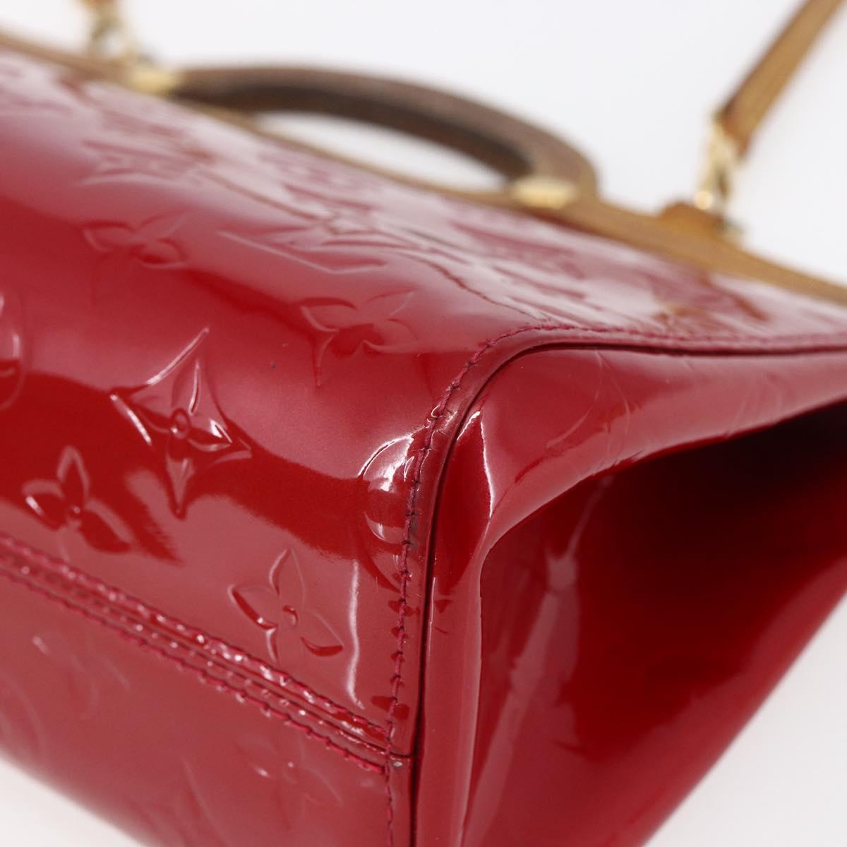 LOUIS VUITTON Monogram Vernis Roxbury Drive Bag Pomme D'amour M91987 Auth 147344