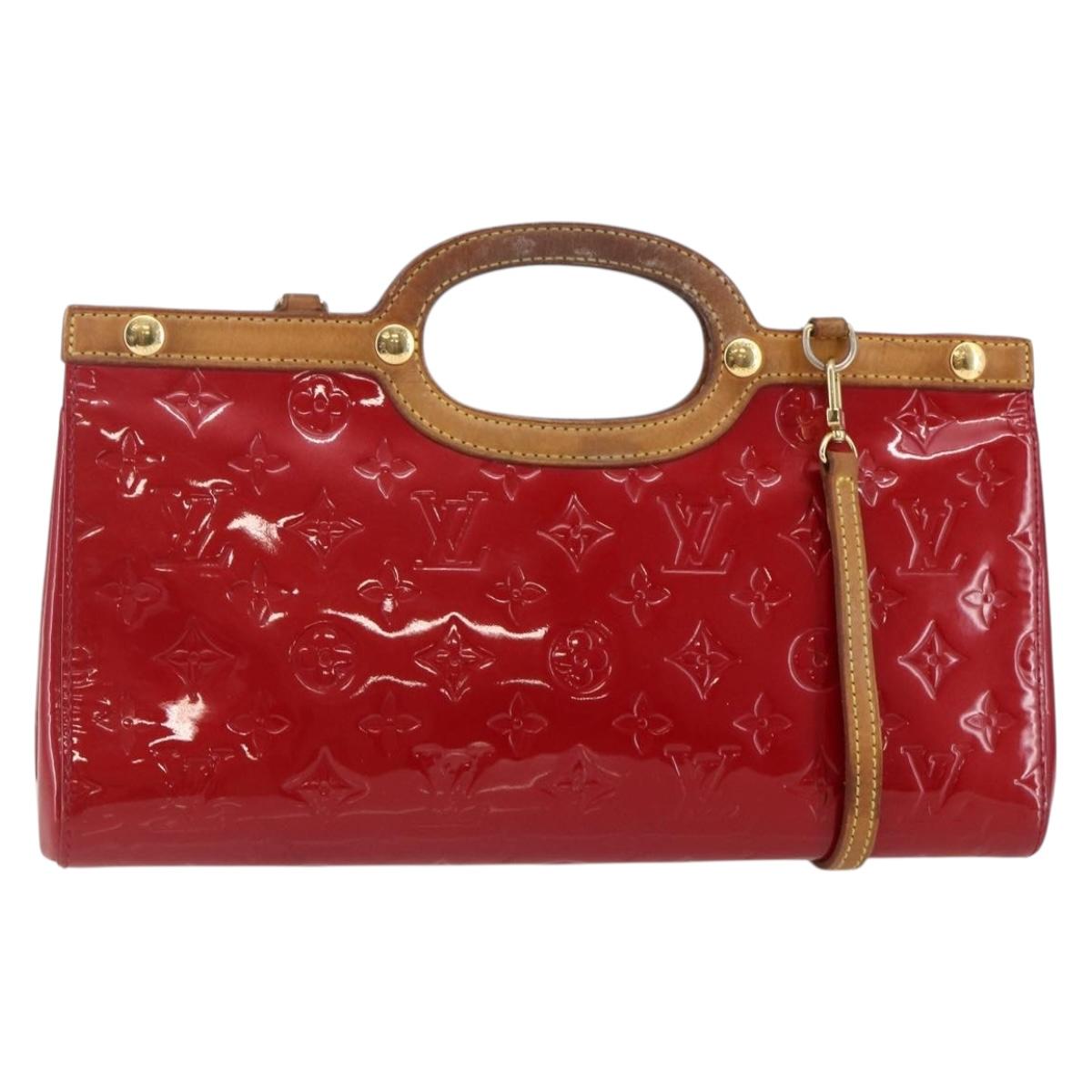 LOUIS VUITTON Monogram Vernis Roxbury Drive Bag Pomme D'amour M91987 Auth 147344