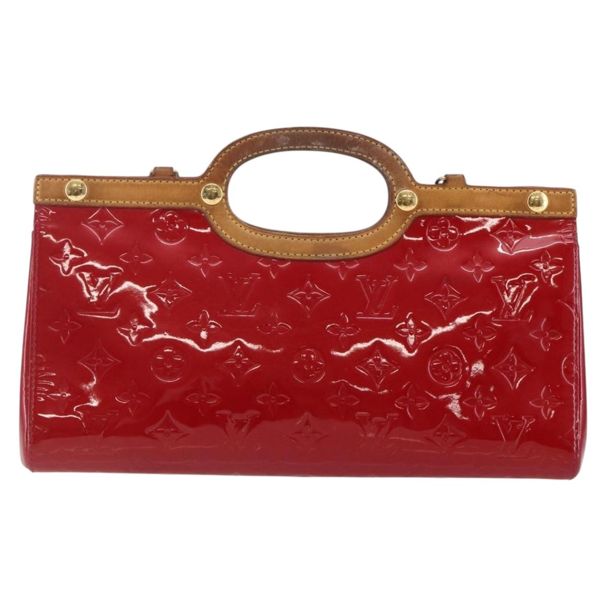 LOUIS VUITTON Monogram Vernis Roxbury Drive Bag Pomme D'amour M91987 Auth 147344